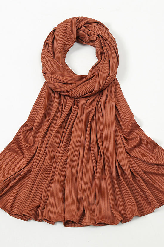 Women's Knitted Thread Cotton Striped Solid Color Scarf