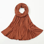 Women's Knitted Thread Cotton Striped Solid Color Scarf - DanaFashionstore