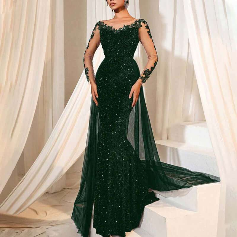 Women's Dance Lace Party Evening Dress $73.04 Dana Fashion Color: Dark Green Size: L Women's clothing Product information: Color: dark brown, black, dark green, gold, pink Waist Type: Mid waist Size: S,M,L,XL,XXL,XXXL Skirt length: long skirt Fabric name: