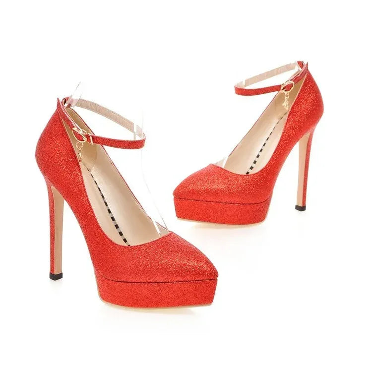 Women's Fashion Classy Stilettos Waterproof Platform Shoes - DanaFashionstore