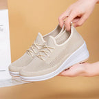 Women's Mesh Breathable Casual Platform Wedge Heels - DanaFashionstore