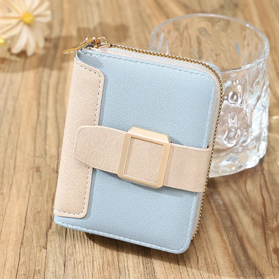 Women's Short Zipper Vertical Buckle Small Wallet - DanaFashionstore