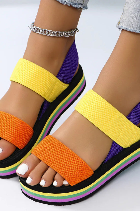 Women's Non-slip Wear-resistant Comfortable Soft Bottom Color Flat Sandals - DanaFashionstore
