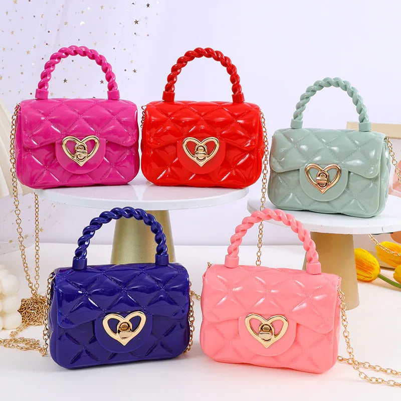 Plastic Transparent Jelly Mini Love Handbag - DanaFashionstore