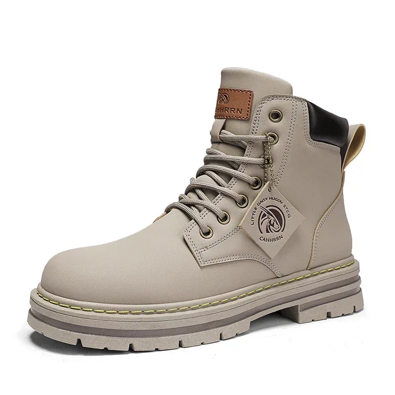 Women's Boots Plus Size Vintage Leather Worker Boot - DanaFashionstore