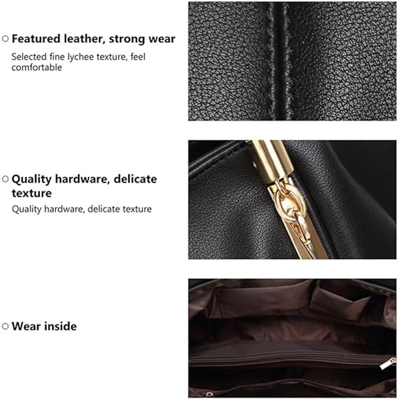 Women's Tote Bag Bags, Large Leather Shoulder Bag Purse Top Handle Hobo Handbag - Dana Fashion