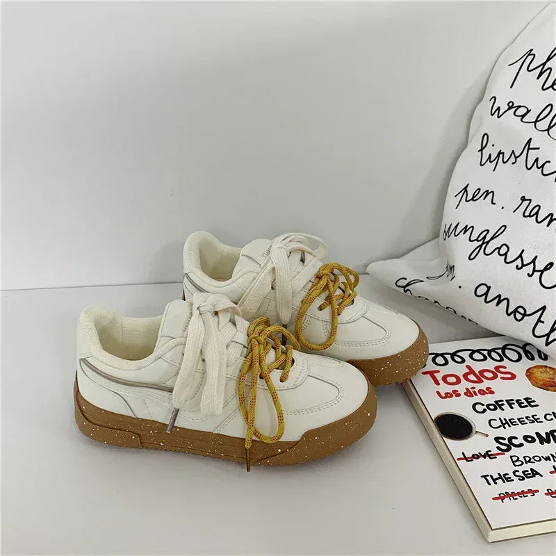 Sports And Leisure Korean Style Versatile Platform Student Sneakers - DanaFashionstore