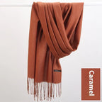 Pure Color Warm Keeping Scarf All-match Cashmere Shawl - DanaFashionstore