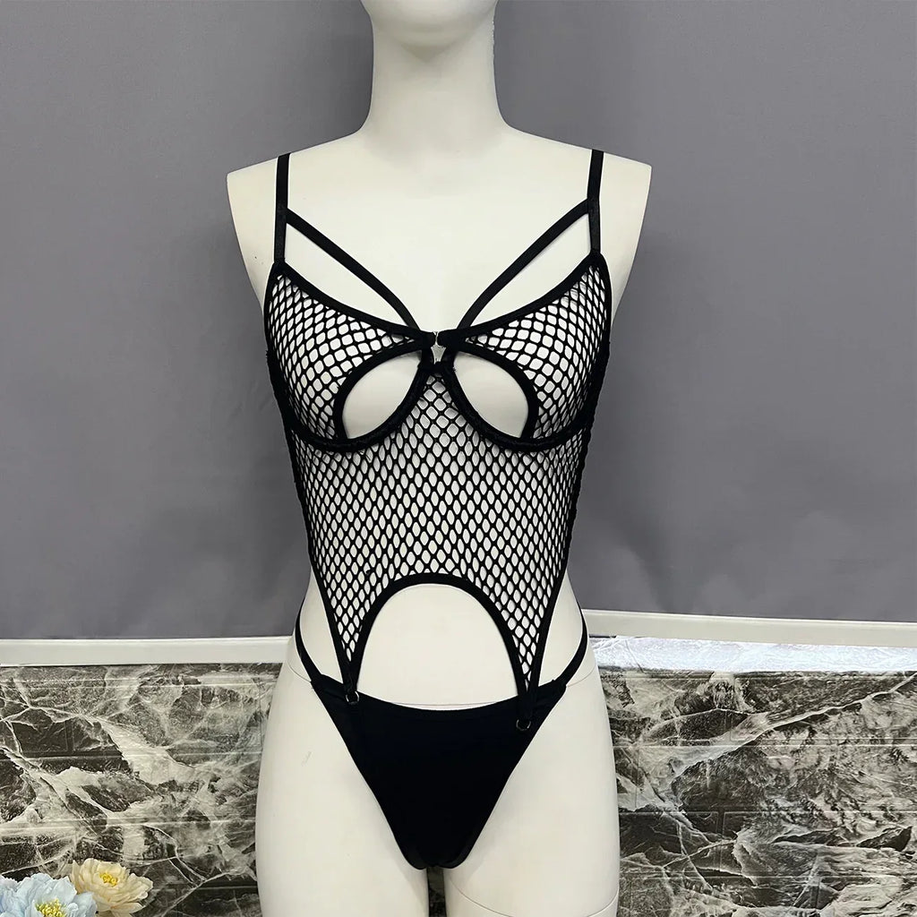 Sexy Fishnet Underwear Bra 2026 - Super Thin Net Sexy Suit - DanaFashionstore