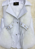 Fur Vest Short Coat 2026 - Patchwork Fox Fur Jacket Women's Warm Vest - DanaFashionstore