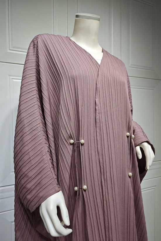 Muslim Women's Wear Modest Modern Fashion Turkish Striped Casual Plus Size Abaya Cardigan Robe