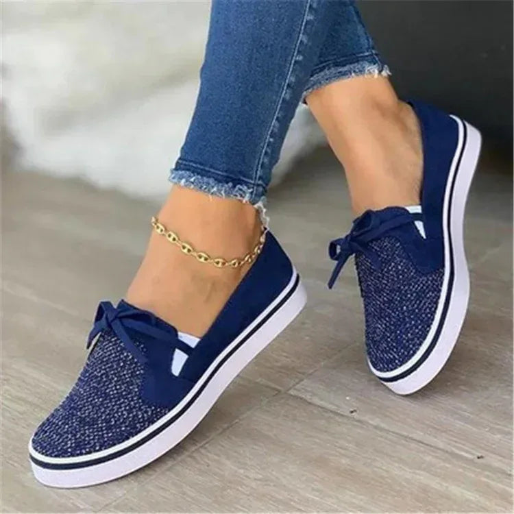 Fall New Flat Shoes Female Low Top Shallow Mouth - DanaFashionstore