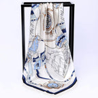Sailing Print Emulation Silk Scarf Fashion Shawl - DanaFashionstore