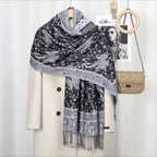 Bohemian Vintage Tassel Cashew Embroidery Ethnic Style Talma - DanaFashionstore