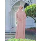 Muslim Robe Malay Indonesian Dress with Headscarf - Traditional Islamic Clothing - DanaFashionstore