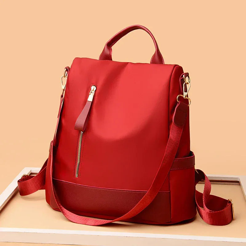 Fashion Simple Solid Color Three-purpose Anti-theft Backpack Outdoor - DanaFashionstore