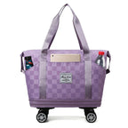 Large Capacity Travel Bags Dry Wet Separation Expansion Double Layer Luggage Totes Women - DanaFashionstore