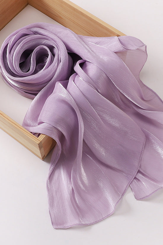 Breathable Cool Island Satin Smooth Silk Toe Scarf