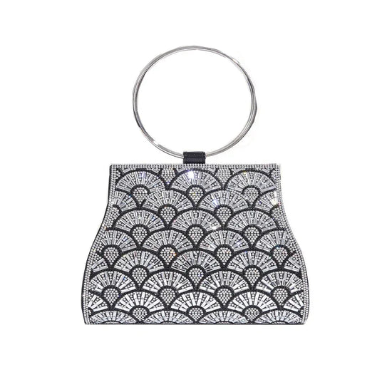 Dinner Bag Inlaid With Diamond PU European And American Chain - DanaFashionstore