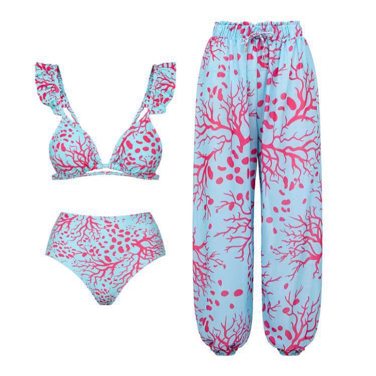 Siamese Conservative Covering Belly Thin Swimsuit French Retro One-piece Bikini - DanaFashionstore