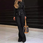 Women's Patchwork Jeans Slim Fit Slimming Stretch Flared Pants - DanaFashionstore