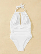 Fashion Solid Color One-piece Swimsuit For Women - DanaFashionstore