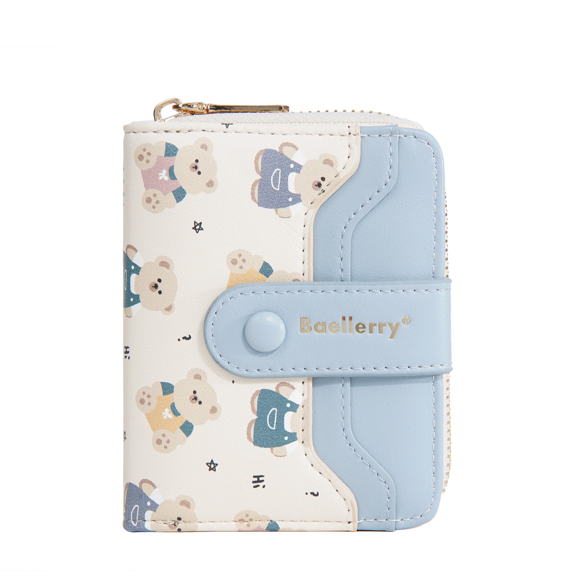 Short Little Bear Cartoon Printed Women's Wallet - Dana Fashion