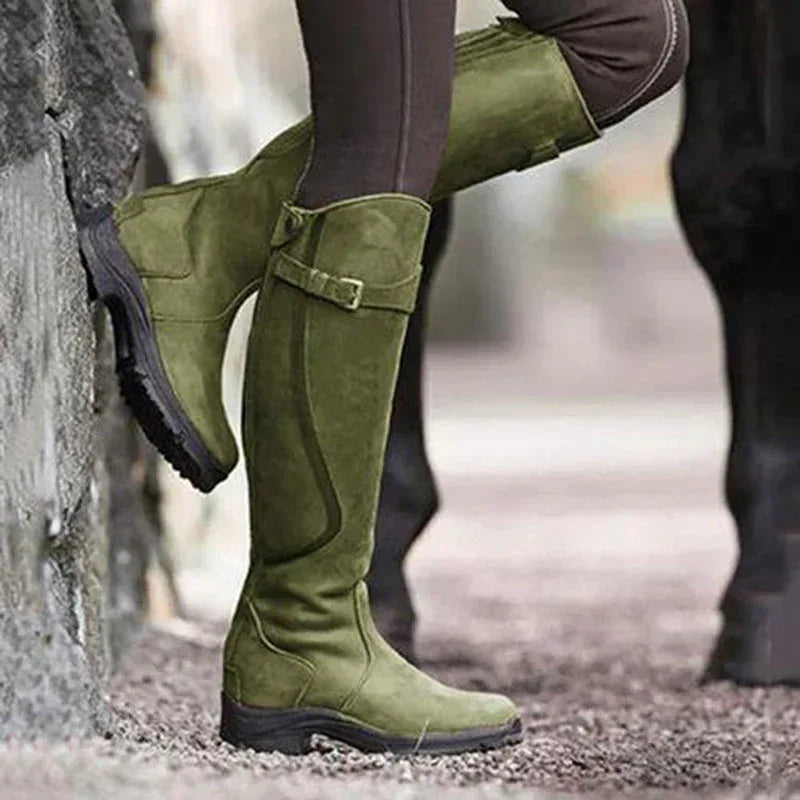 Women's mid-tube rider boots - DanaFashionstore