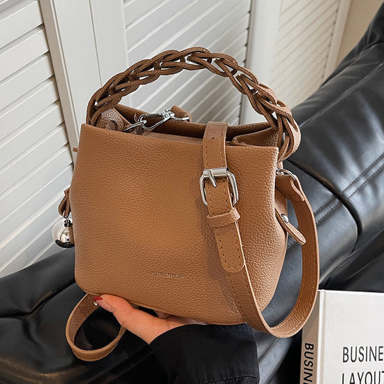 One-shoulder Crossbody Design Portable Bucket Bag - Dana Fashion