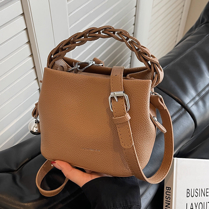 One-shoulder Crossbody Design Portable Bucket Bag - Dana Fashion