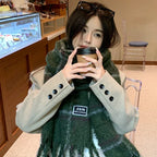 Fashion Scarf Casual Plaid Printed Warm Neck Protection Scarf - DanaFashionstore