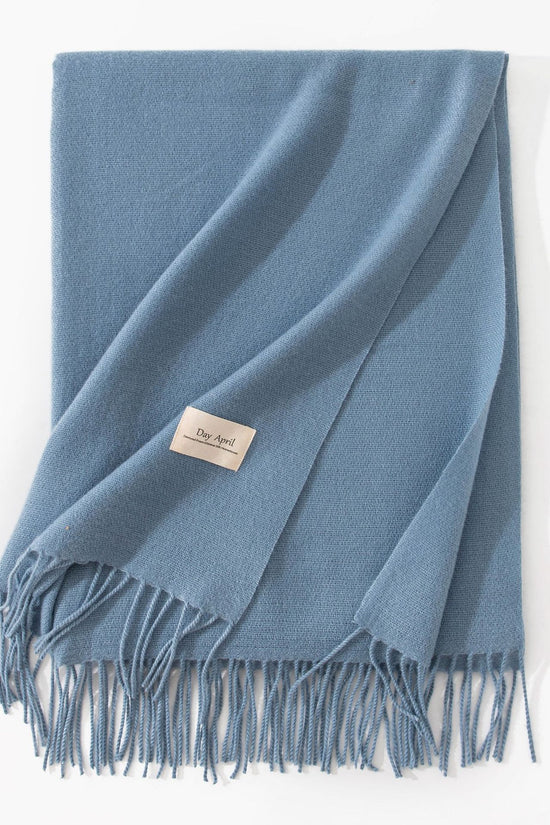 Pure Color Artificial Cashmere Scarf Women's Winter High-grade Shawl