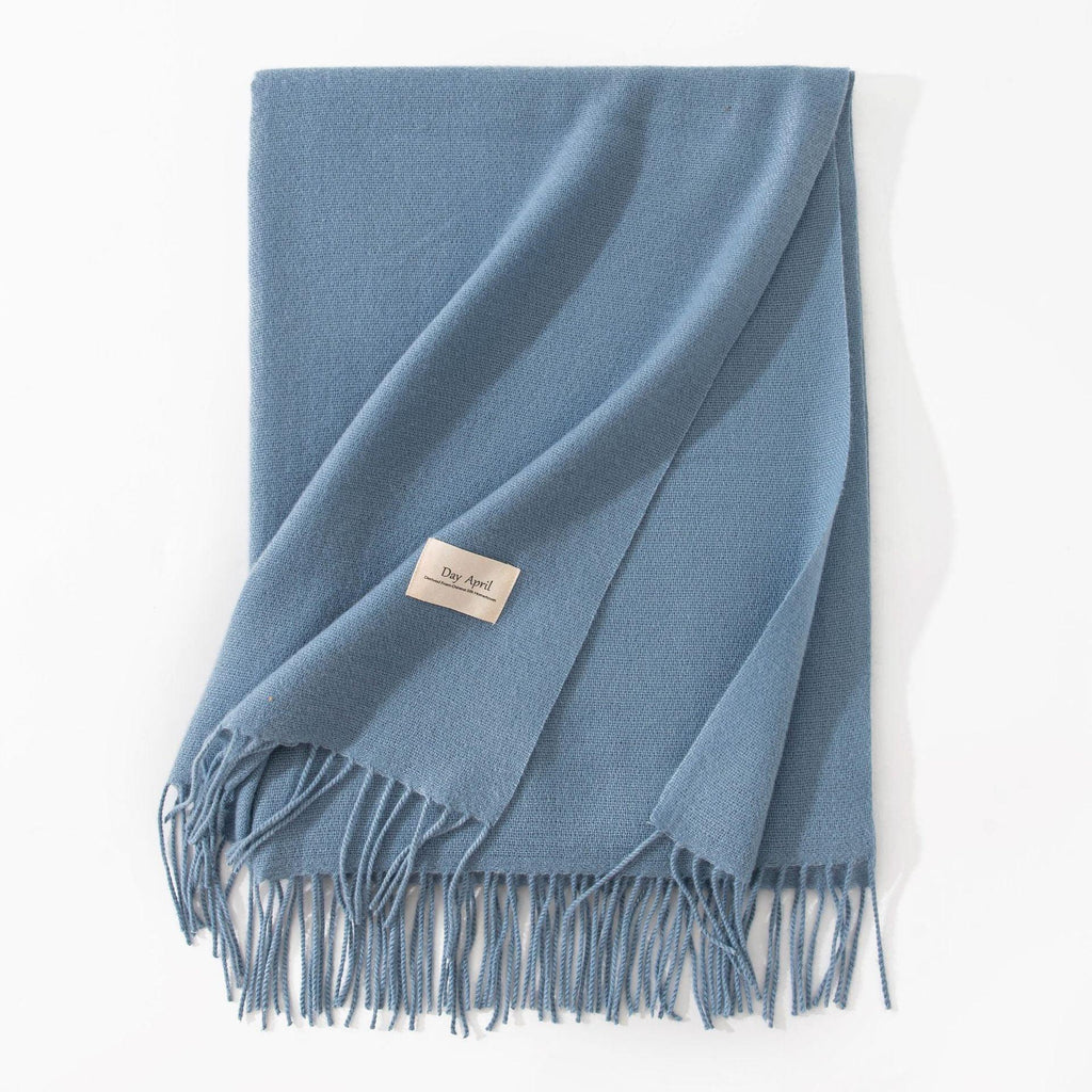 Pure Color Artificial Cashmere Scarf Women's Winter High-grade Shawl - DanaFashionstore