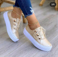 One-foot Square-toe Loafers White Shoes Soft Platform Platform - DanaFashionstore