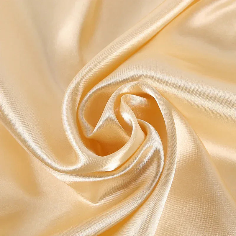 Solid Color Square Scarf Artificial Silk Small Square Towel - DanaFashionstore