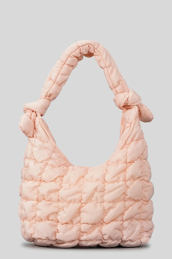 Simple Quilted Bubble Texture Cloud Pleated Handbag For Women - Dana Fashion