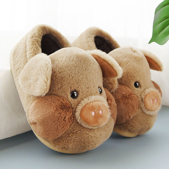 Non Slip Warm Lovers Cute Pig Slippers