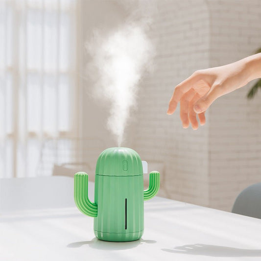 Cactus Wireless Humidifier Rechargeable $35.99 Dana Fashion Color: Blue style: Charging Beauty Tools Material: ABS + PP + PET + Electronic Components Product size: 79 * 140 * 147mm Product Packing: 80 * 141 * 148mm Water tank capacity: 340 ml Spray quanti