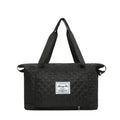 Foldable Travel Duffle Bag With Rhombus Sewing Design Large Capacity Fitness Handbag Portable Versatile Shoulder Bags Expandable Organizer - DanaFashionstore