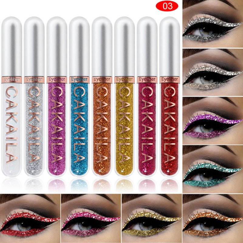 CAKAILA Kakaila 8color Liquid Eyeliner Set $31.66 Dana Fashion style: 03style makeup Specification: Product category: Eyeliner Color classification: 01, 02, 03 Packing list: Eyeliner set * 1 set