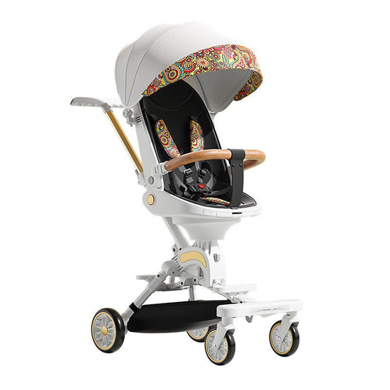 Can Sit And Lie Flat Two-way Folding Lightweight Shock-absorbing High-view Stroller $344.44 Dana Fashion Color: K03 black Baby & Mother Product information: Product Category: Four Wheel Cart Function: can lie flat Material: aluminum alloy Applicable age: