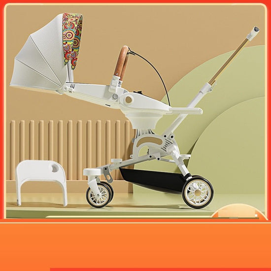 Can Sit And Lie Flat Two-way Folding Lightweight Shock-absorbing High-view Stroller $344.44 Dana Fashion Color: K03 black Baby & Mother Product information: Product Category: Four Wheel Cart Function: can lie flat Material: aluminum alloy Applicable age: