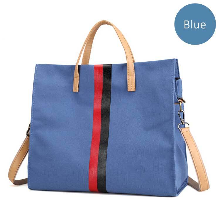 Canvas Ladies Work Bag Women Tote Hand Bag Shoulder Bag for Women Fashion Lady Shopping Canvas Stripe Tote Bags Female Handbags $55.50 Dana Fashion Color: Blue Women's Bags Canvas Ladies Work Bag Women Tote Hand Bag Shoulder Bag for Women Fashion Lady Sho