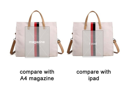 Canvas Ladies Work Bag Women Tote Hand Bag Shoulder Bag for Women Fashion Lady Shopping Canvas Stripe Tote Bags Female Handbags $55.50 Dana Fashion Color: Beige Women's Bags Canvas Ladies Work Bag Women Tote Hand Bag Shoulder Bag for Women Fashion Lady Sh