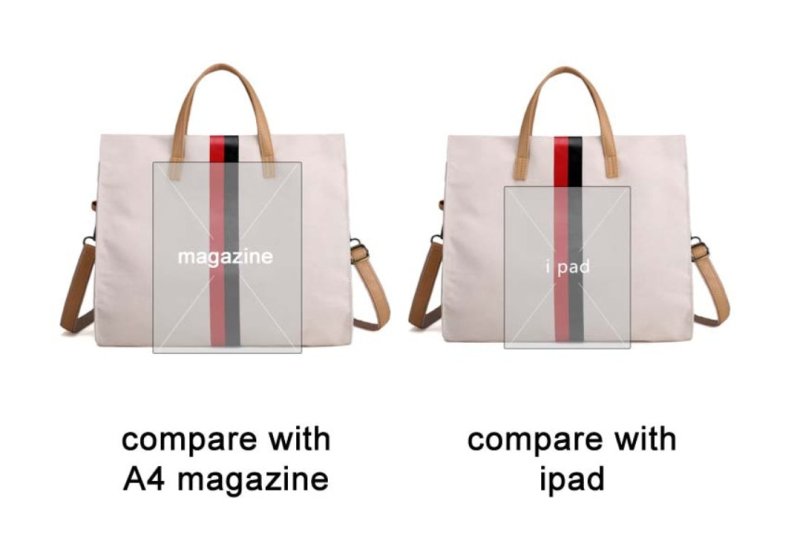 Canvas Ladies Work Bag Women Tote Hand Bag Shoulder Bag for Women Fashion Lady Shopping Canvas Stripe Tote Bags Female Handbags $55.50 Dana Fashion Color: Beige Women's Bags Canvas Ladies Work Bag Women Tote Hand Bag Shoulder Bag for Women Fashion Lady Sh