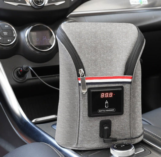 Car USB Baby Bottle Warmer Portable Travel Breast Milk Warmer $47.03 Dana Fashion Color: Grey Baby & Mother Overview : The product supports car charging heating and is equipped with car charger. With a large capacity, it can hold types of bottles and heat