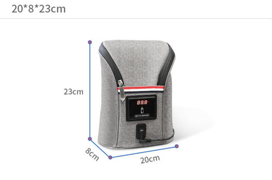 Car USB Baby Bottle Warmer Portable Travel Breast Milk Warmer $47.03 Dana Fashion Color: Grey Baby & Mother Overview : The product supports car charging heating and is equipped with car charger. With a large capacity, it can hold types of bottles and heat