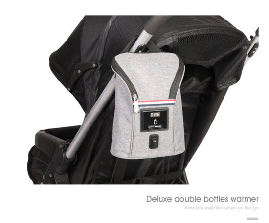 Car USB Baby Bottle Warmer Portable Travel Breast Milk Warmer $47.03 Dana Fashion Color: Grey Baby & Mother Overview : The product supports car charging heating and is equipped with car charger. With a large capacity, it can hold types of bottles and heat
