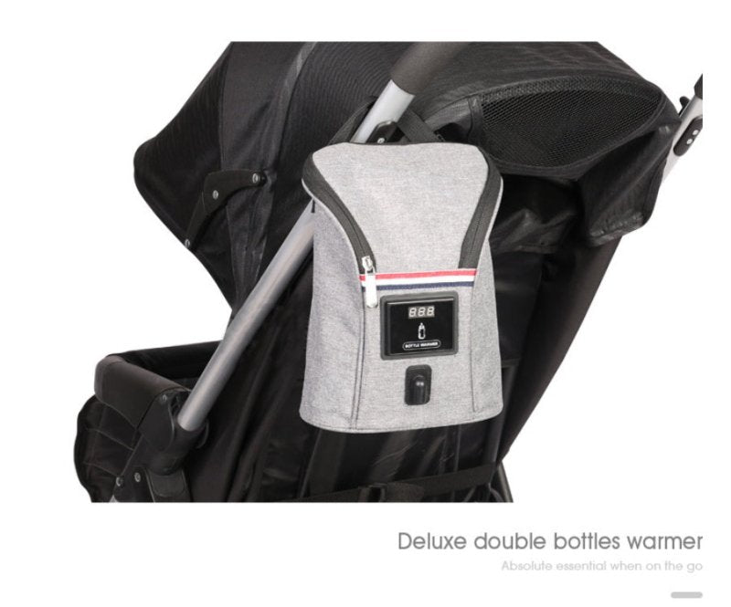 Car USB Baby Bottle Warmer Portable Travel Breast Milk Warmer $47.03 Dana Fashion Color: Grey Baby & Mother Overview : The product supports car charging heating and is equipped with car charger. With a large capacity, it can hold types of bottles and heat