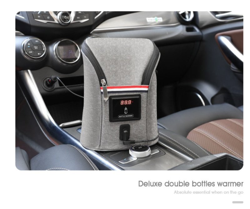 Car USB Baby Bottle Warmer Portable Travel Breast Milk Warmer $47.03 Dana Fashion Color: Grey Baby & Mother Overview : The product supports car charging heating and is equipped with car charger. With a large capacity, it can hold types of bottles and heat
